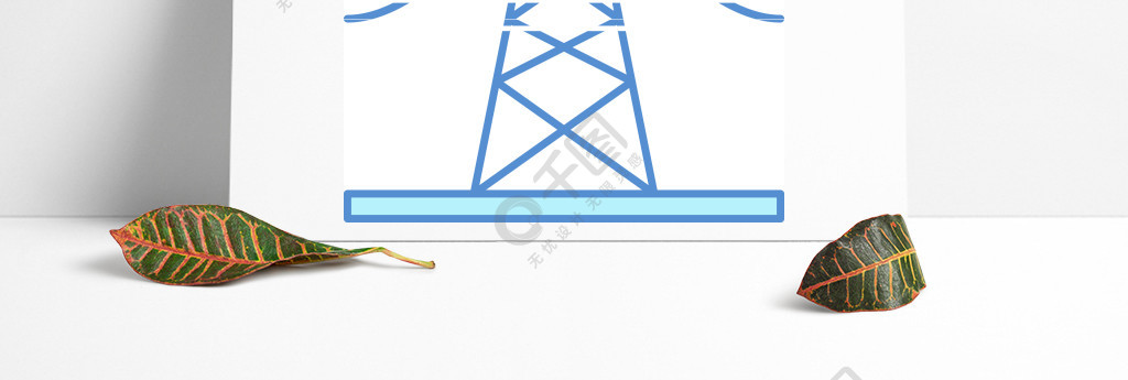 高压电线颜色图标电源线电力塔铁塔孤立的矢量图高压电线颜色图标
