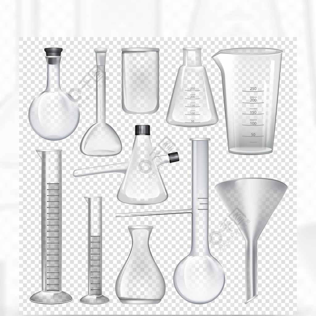 实验室玻璃器皿仪器化学实验室设备烧杯和烧瓶,化学玻璃对实验室透明