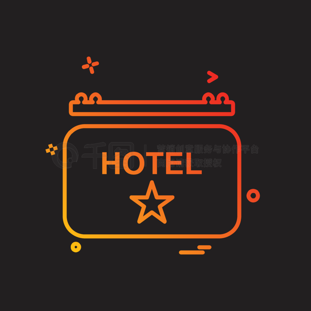 酒店简约图标UI矢量服务图标素材免费下载 - 觅知网