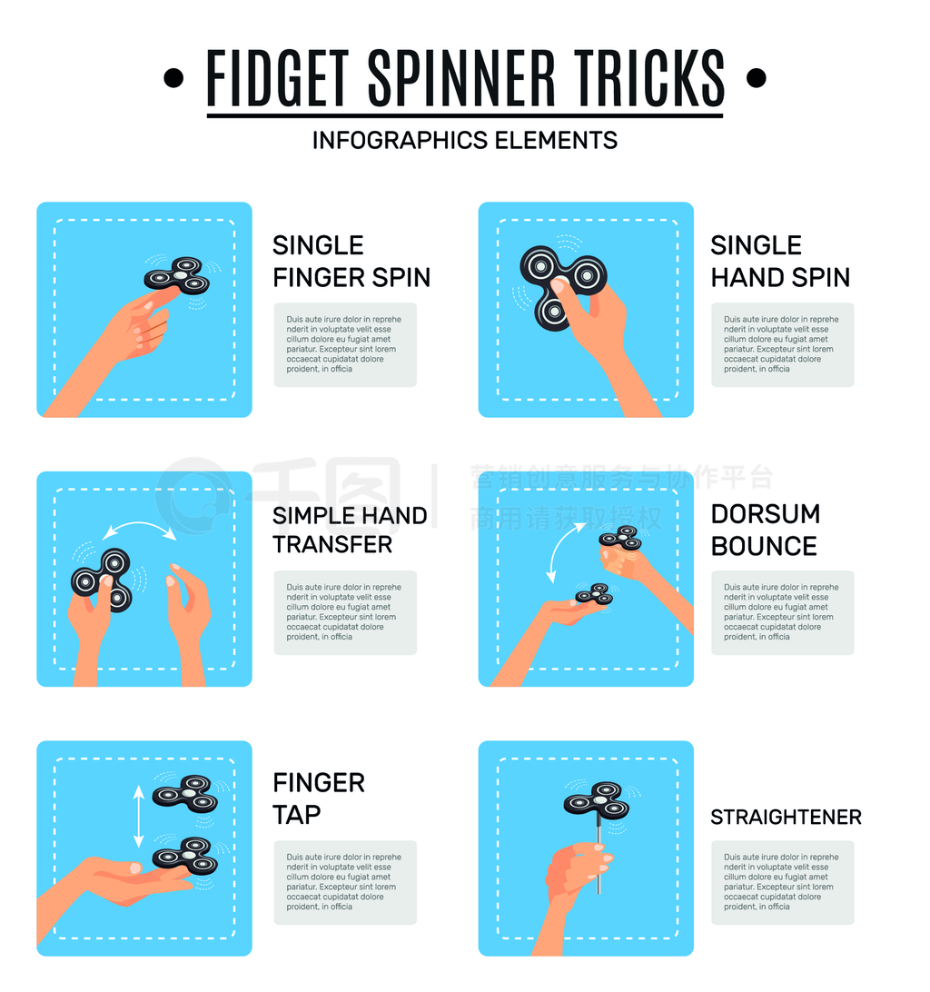 FidgetӦƭƽinfographicԪػ㼯Ÿ˴Ⱦý֤Fidget΢ϢͼԪؼ