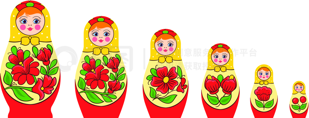 Matryoshka polhov-maidanskayaڼװļͥϸǶżͼ봫ͳɫȾý֤˹ѵ޼