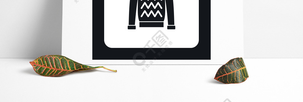 男士毛衣图标在白色背景上孤立的简单风格服装符号矢量图男士毛衣图标