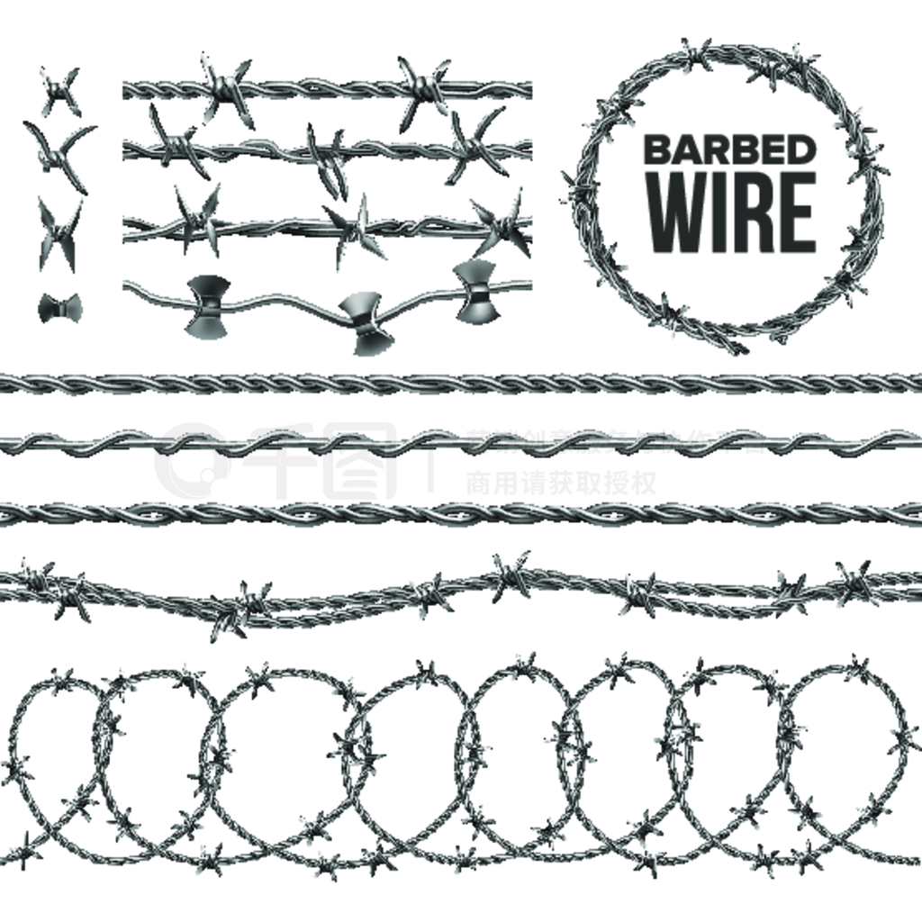 굶ϸڼϴȾýĵ߻㼯ԪصִŵChainlink򱣻ĹҵBarbwire޷ģʽʵ3dͼ߼굶ϸʸ