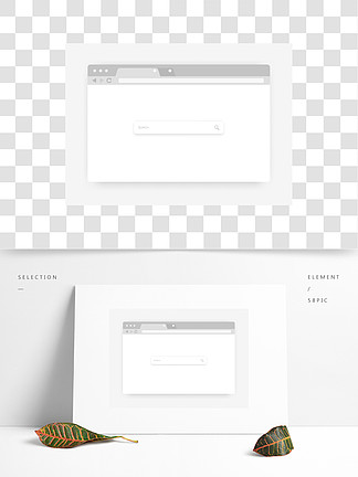 程序样机空白搜索框架计算机工具栏网页浏览器带有图形用户界面元素