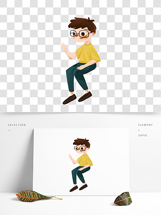 【可爱卡通戴眼镜男生】图片免费下载_可爱卡通戴眼镜男生素材_可爱