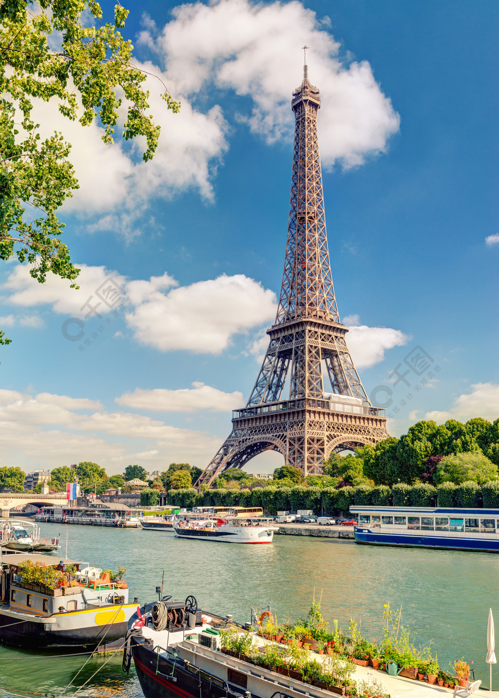 巴黎的埃菲尔铁塔建筑/城市免费下载_jpg格式_3860