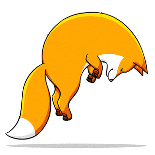 257可爱的卡通可爱的胖狐狸图25204用彩色爪子背景20303猪卡通人物5
