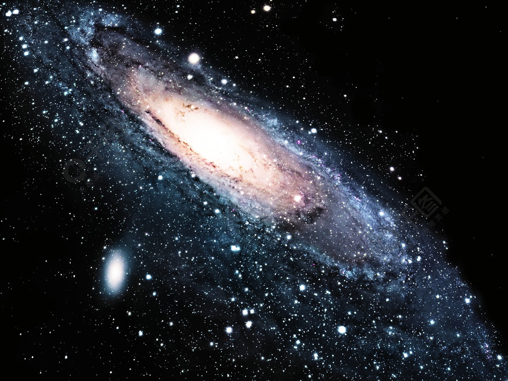 在宇宙中的星系的图像