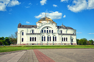 大教堂的圣尼古拉斯的布列斯特要塞，白俄羅斯布列斯特。蘇聯二戰紀念碑