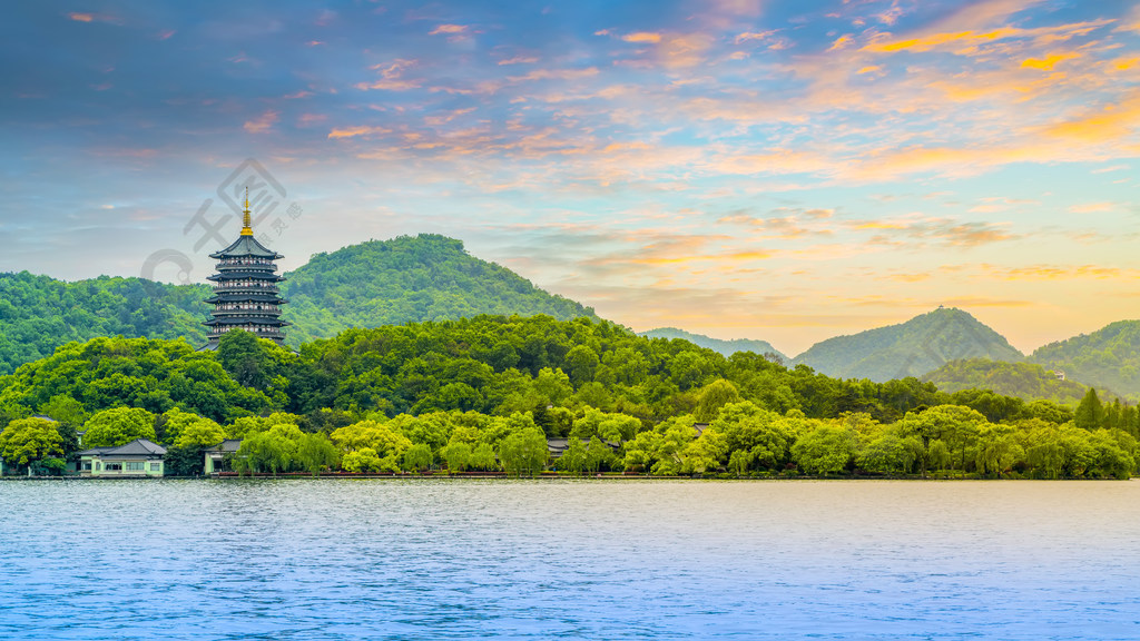 杭州美丽的风景,西湖风景名胜免费下载_jpg格式_7952像素_编号