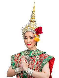 亚洲 i>美/i i>女/i>与泰国传统服饰