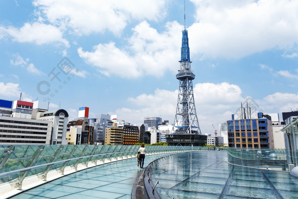 日本城市天际线与名古屋塔