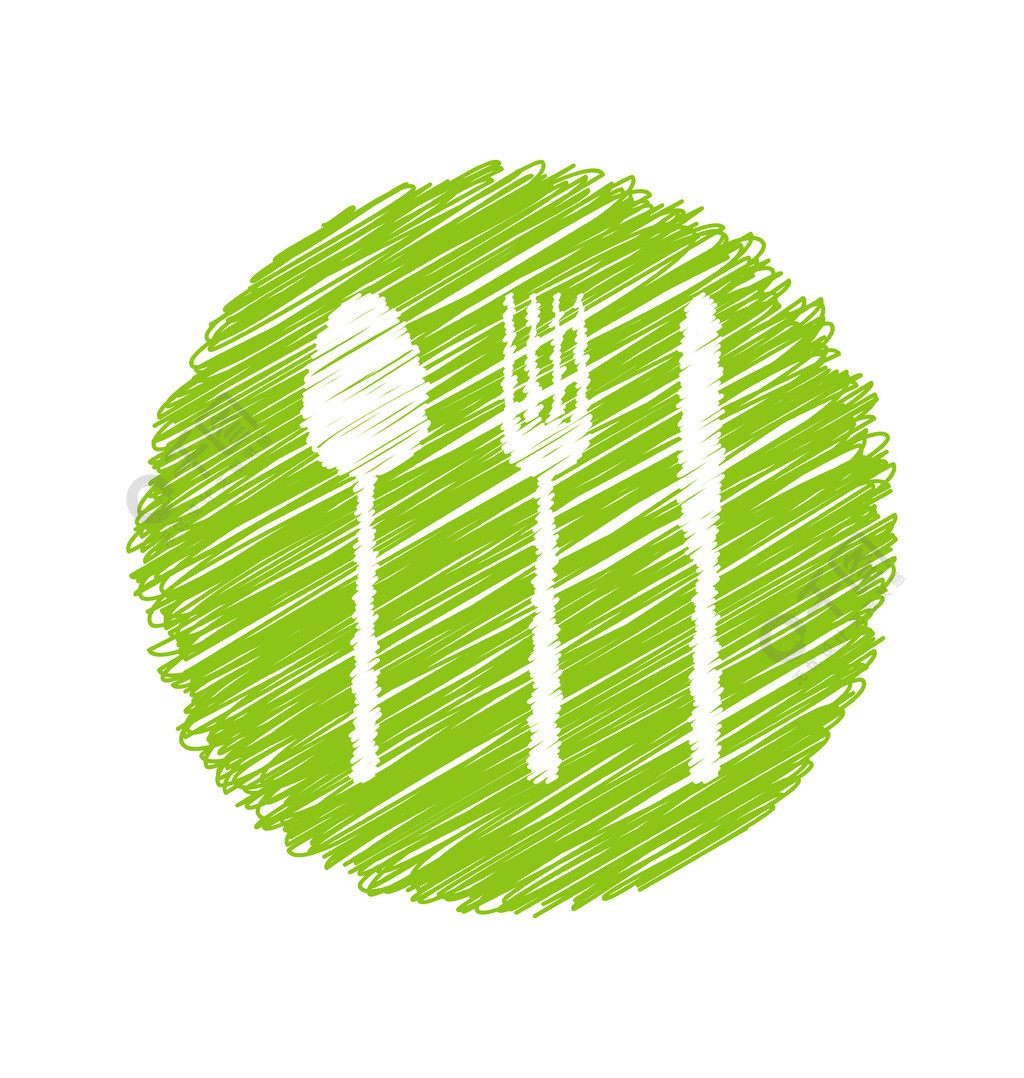绿色素食餐厅标志牌