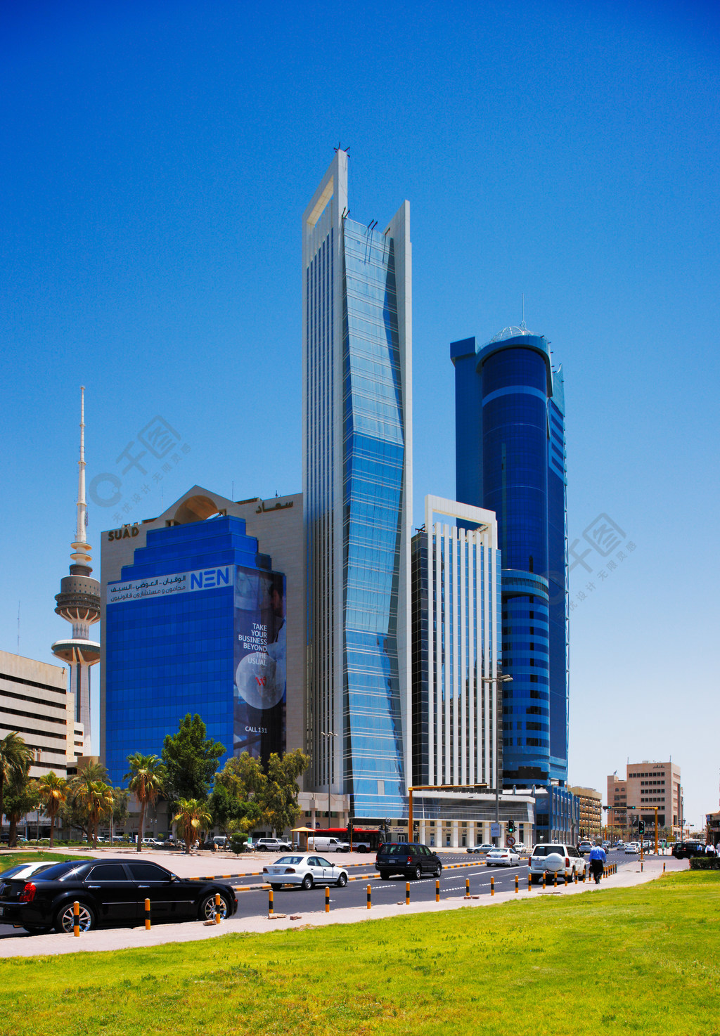 科威特城正在成为中东地区发展美丽的建筑摩天大楼最新城市