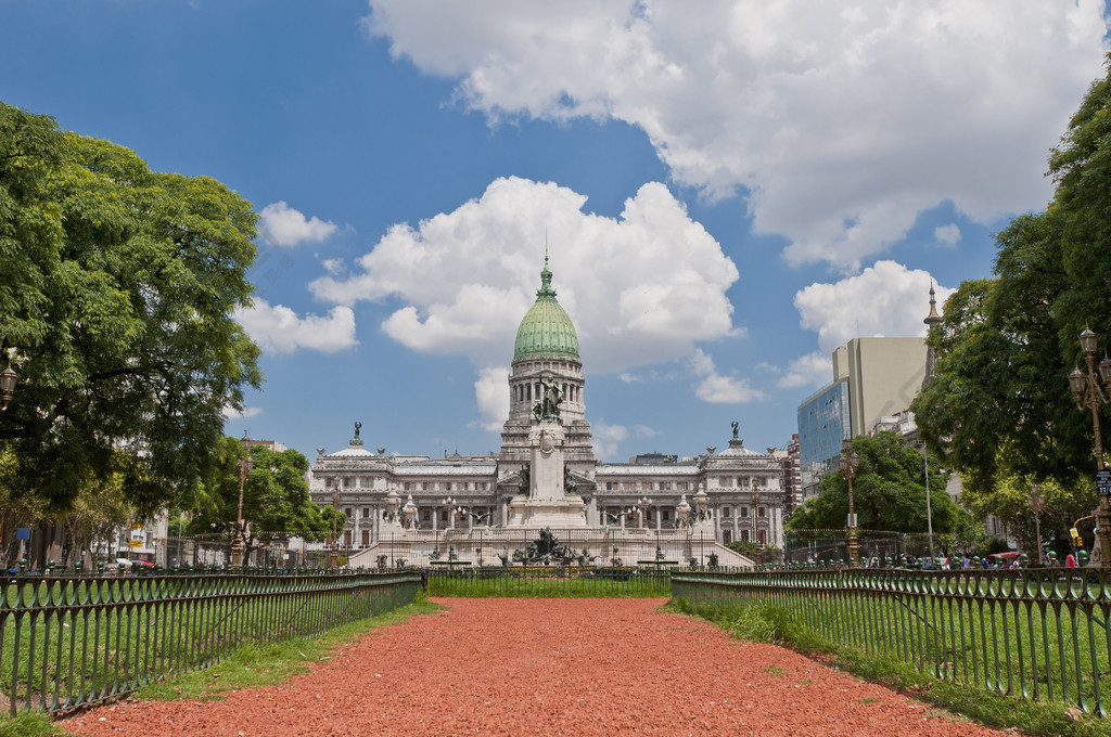 在布宜诺斯艾利斯,阿根廷国会广场风景名胜免费下载