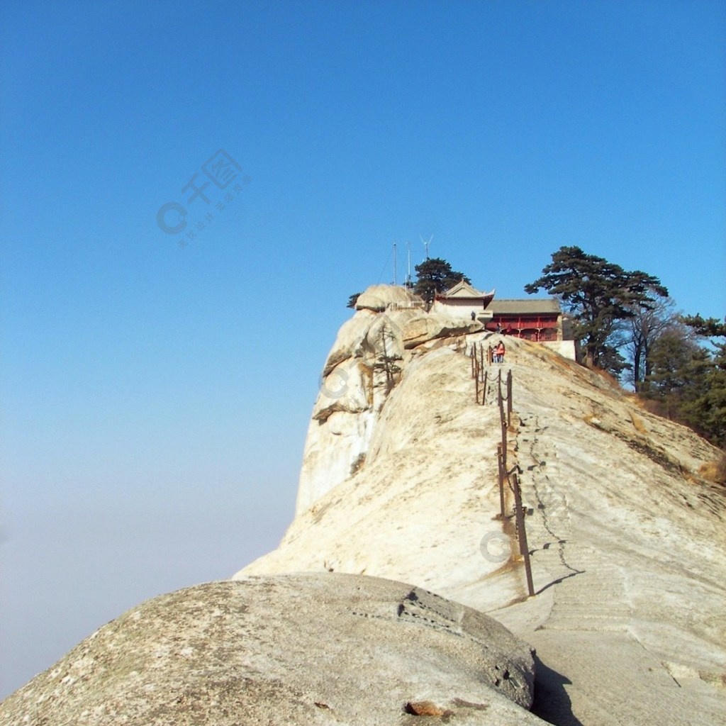 西岳华山西峰绝壁