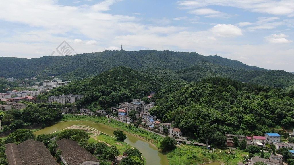 航拍湖南長沙嶽麓山全景9999