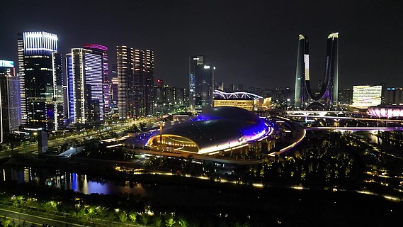 城市風景插畫杭州雷峰塔西湖酒店旅遊杭州國潮風城市旅遊海報原創城市