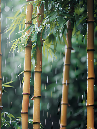 雨后春笋唯美图片