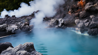 神泉古域火山温泉图片