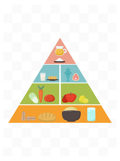 膳食宝塔图片手绘图图片