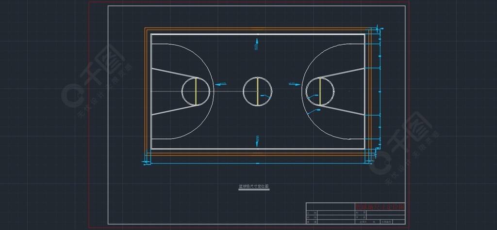 籃球場平面cad素材2年前發佈