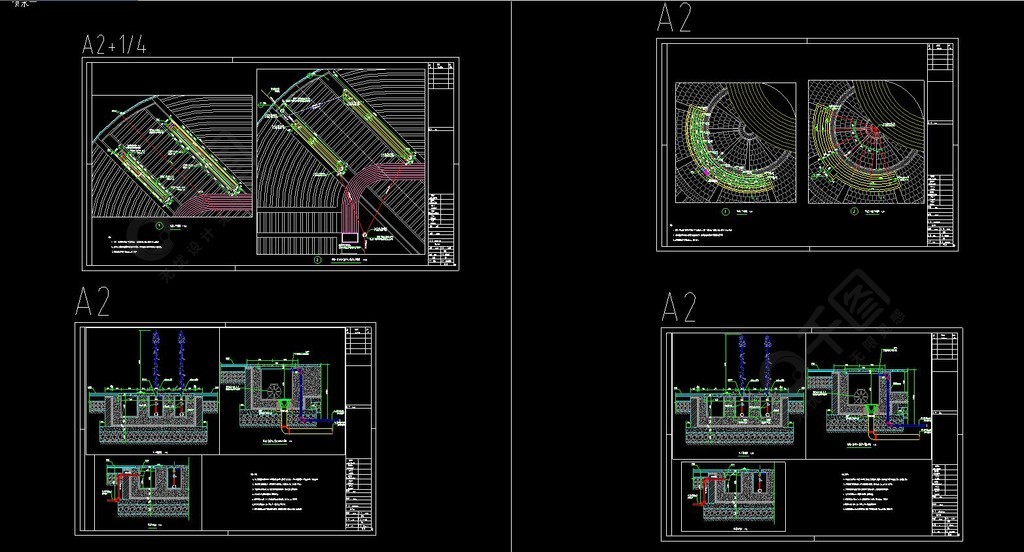 喷泉cad图纸