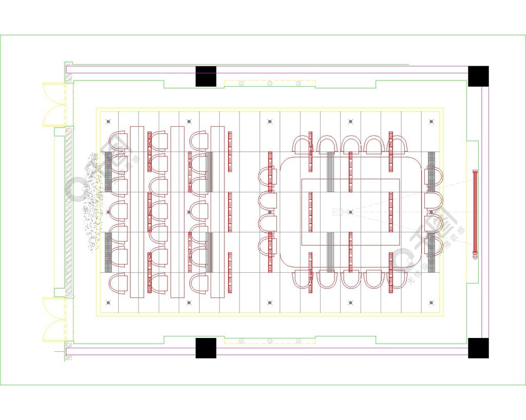 會議室cad圖紙