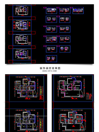 圖紙建築cad常用千種圖塊之動物辦公室圖片b區一層平面圖波爾多住宅