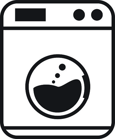 平面样式图标设计洗衣经营理念洗衣机符号洗衣机标志