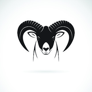 羊头艺术头像图片