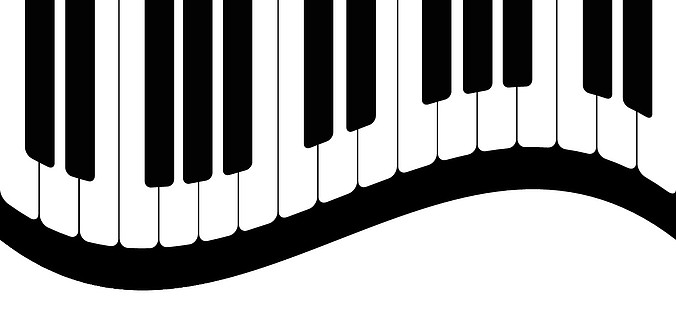 钢琴键简笔画图片