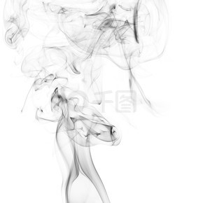孤立在白色背景上的抽象香烟