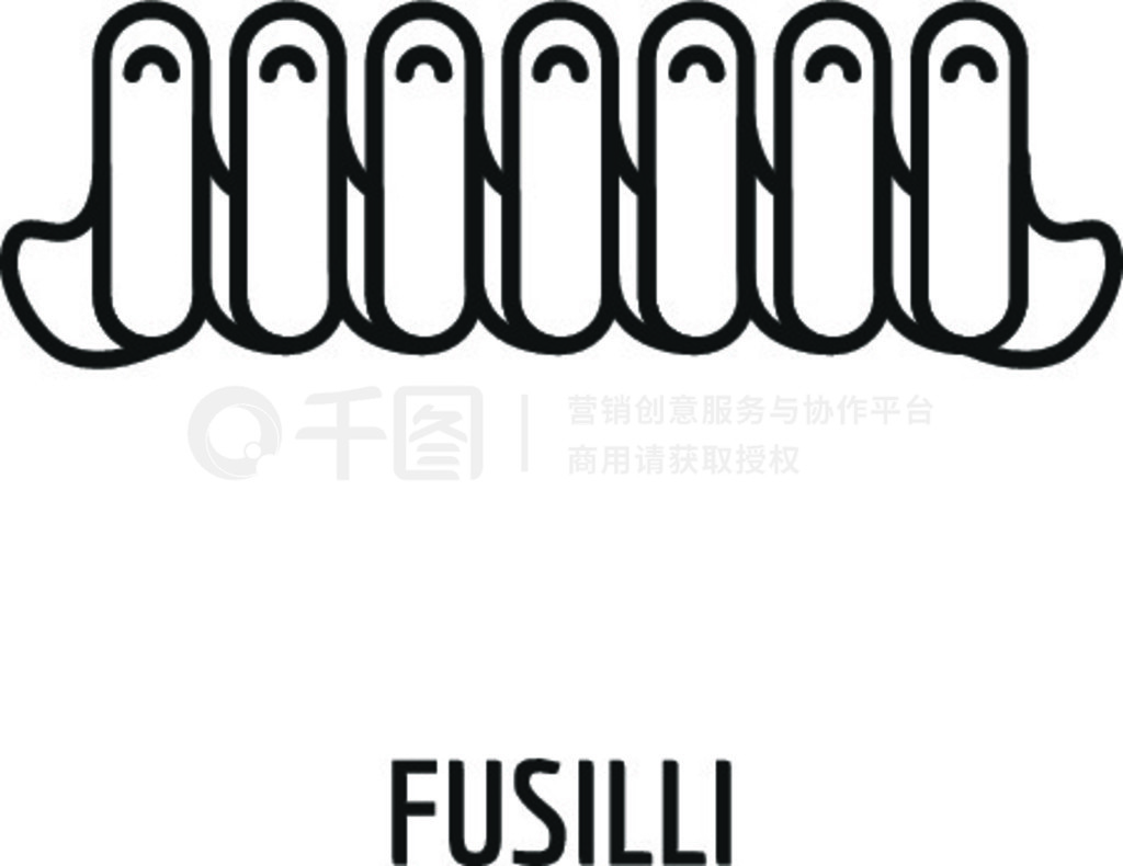 ˿ͼꡣڰɫϸҳƵ˿ʸͼꡣ Fusilli ͼ꣬ʽ