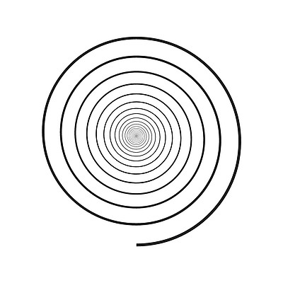 催眠螺旋概述蜗牛矢量图标每股收益 10