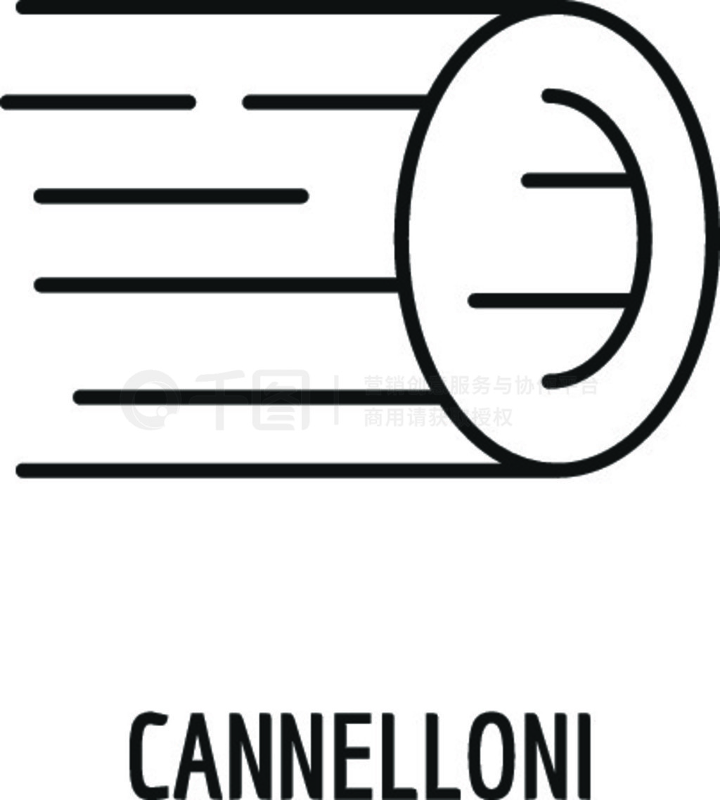 Cannelloni ͼꡣʸͼ꣬ڰɫϸҳơ Cannelloni ʳͼ꣬ʽ