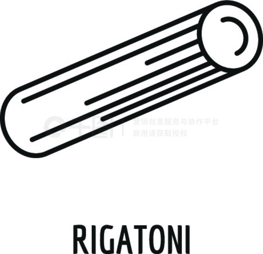 ͨͼꡣ rigatoni ʸͼ꣬ڰɫϸҳơ Rigatoni ͼ꣬ʽ