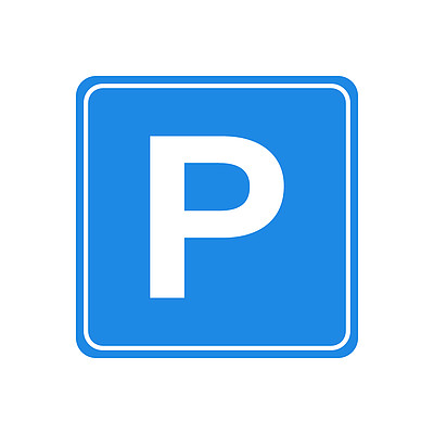 公园户外 eps 10白色背景上的停车标志交通图标矢量停车图标
