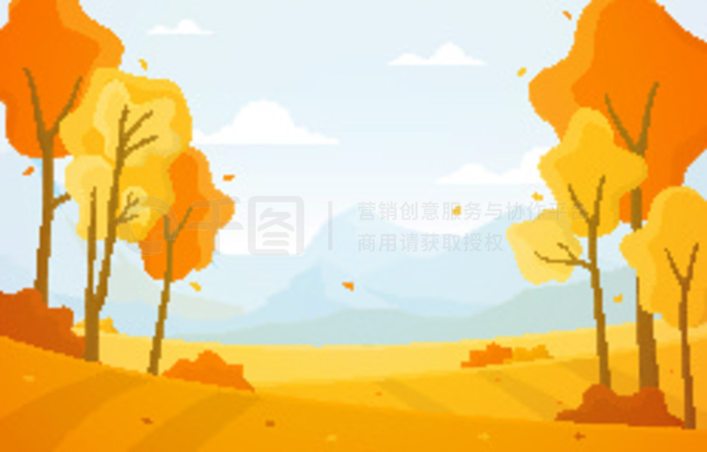 Autumn ＾ Season  Golden Yellow Mountain Panoramic 