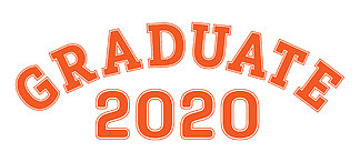 2020 年毕业。为高<i>级</i>班、同学聚会或特殊活动写字。用于在白色背景上隔离的服装、标志、贴纸、横幅和贴纸上打印的矢量