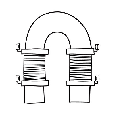 电磁铁简易图怎样画图片
