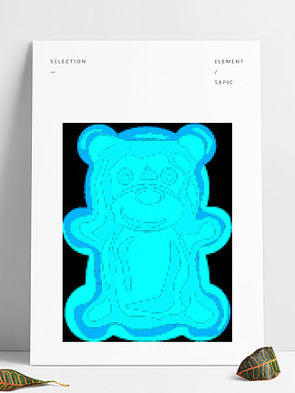 果冻熊图标。用于在白色背景上隔离的网页设计的果冻熊矢量图标卡通。果冻熊图标，卡通风格