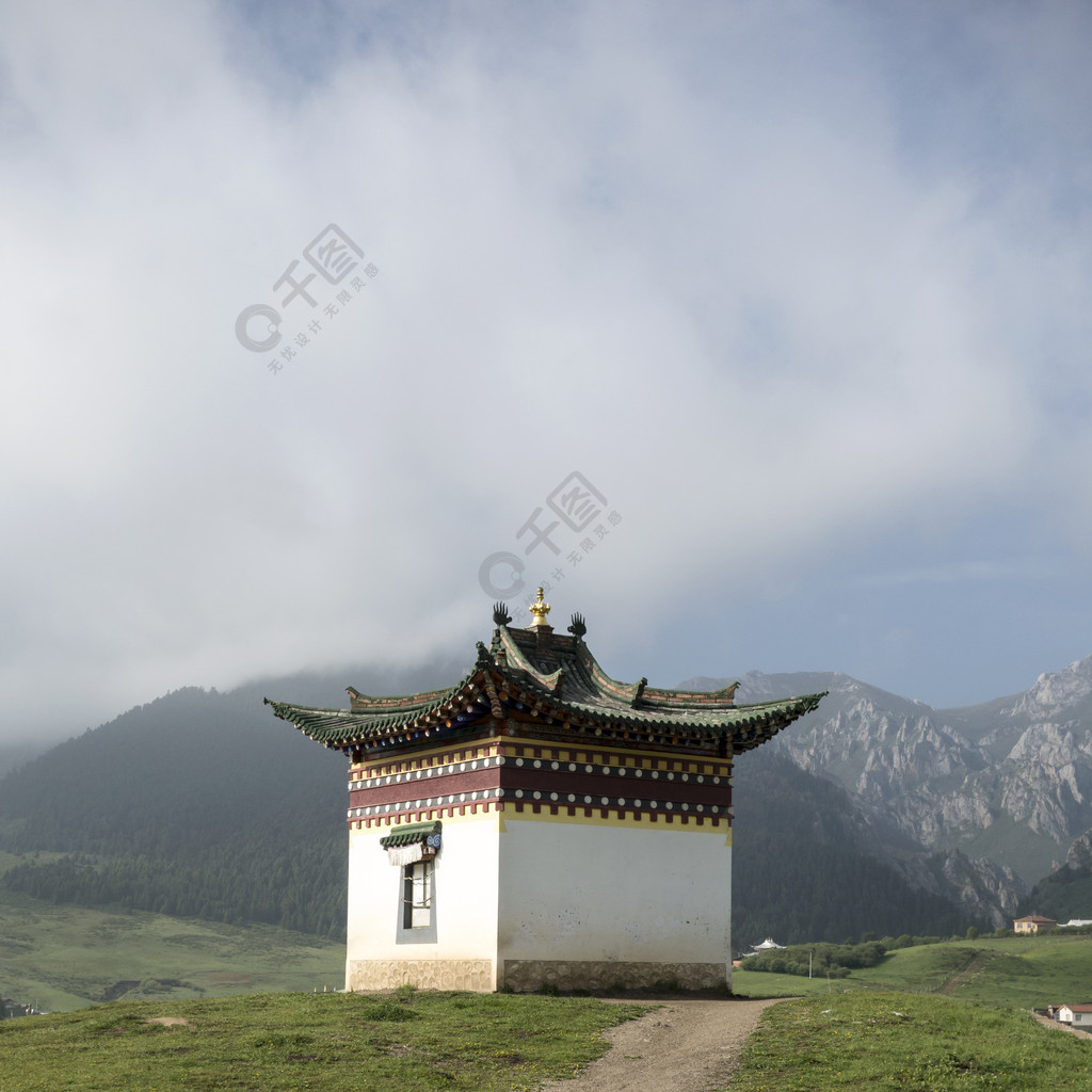 中国四川郎木寺藏族建筑