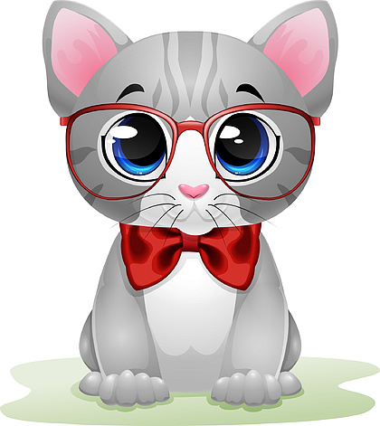 眼镜墨镜组图png免抠素材113192853矢量卡通戴着墨镜的猫咪1053222