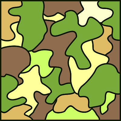 军队迷彩背景主题矢量艺术插画136军事头像图标集在白色背景网络设计