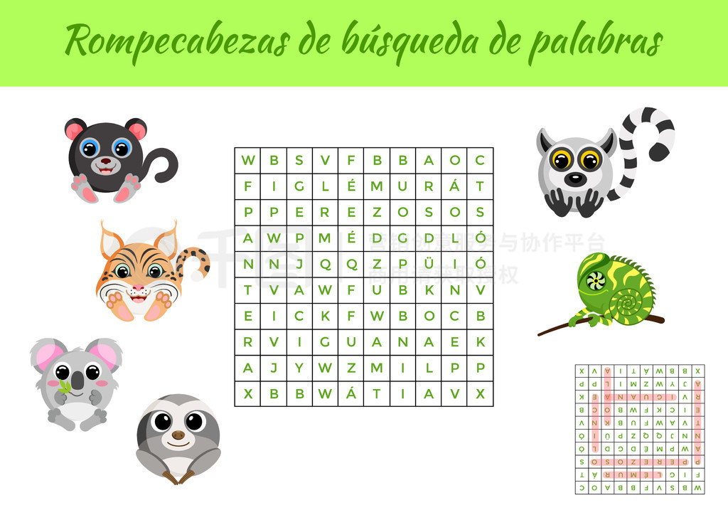 Rompecabezas de busqueda de palabras - ⡣ѧϰﵥʵĽϷͯɫɴӡ汾ʹ𰸡ʸƱͼ