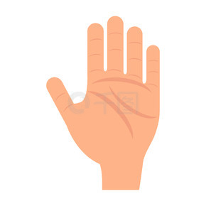 人手矢量人图标插图孤立的白色。拇指人手剪影签名概念手臂组。绘制男性卡通身体部位图标解剖手势医疗保健艺术