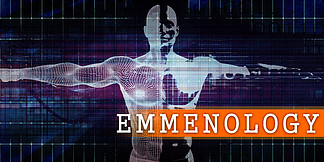 具有人体扫描概<i>念</i>的 Emmenology 医疗行业。经络医学行业