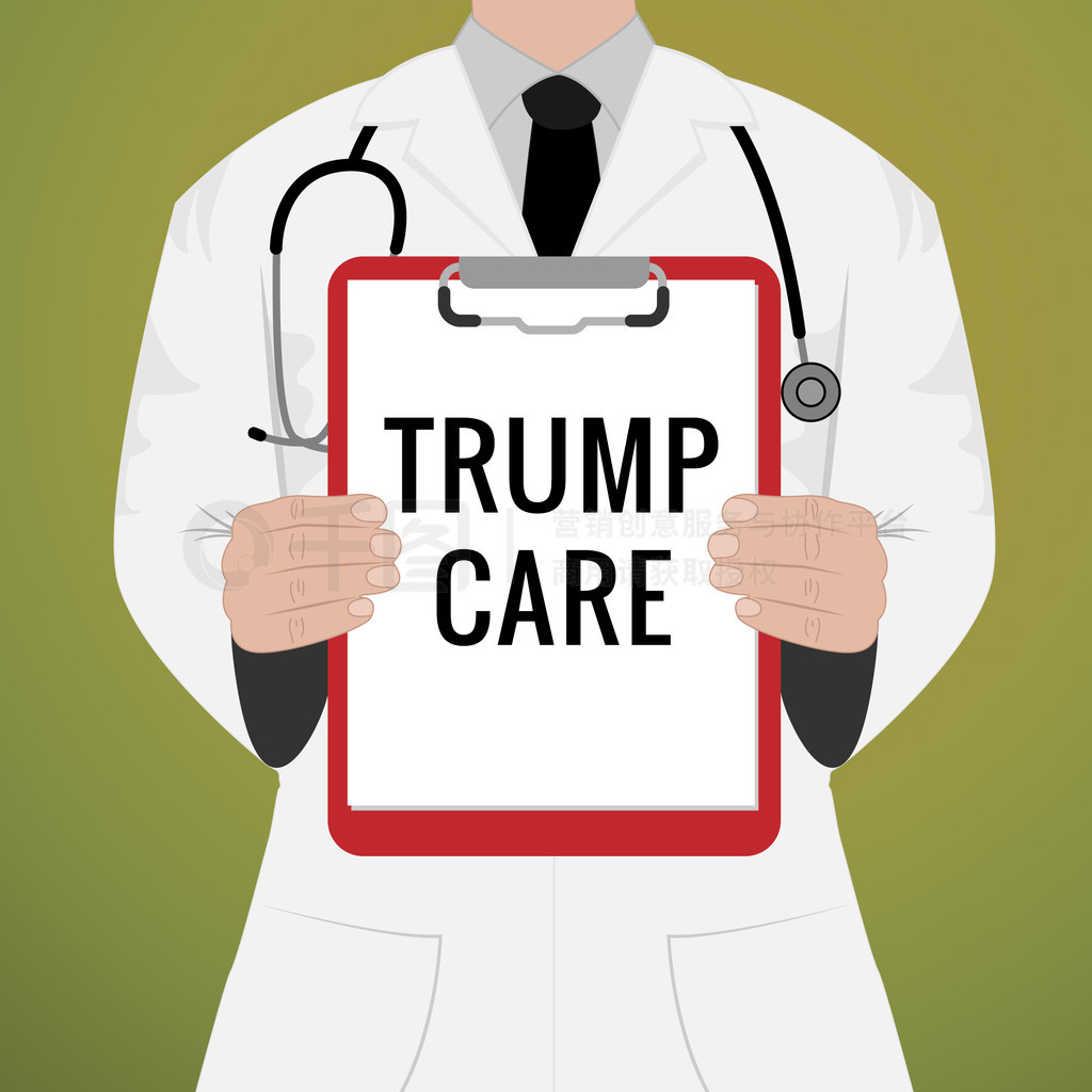 Trumpcare  Trump Care Health ϳ°ҽġҽƱշΧ - 3d ͼ