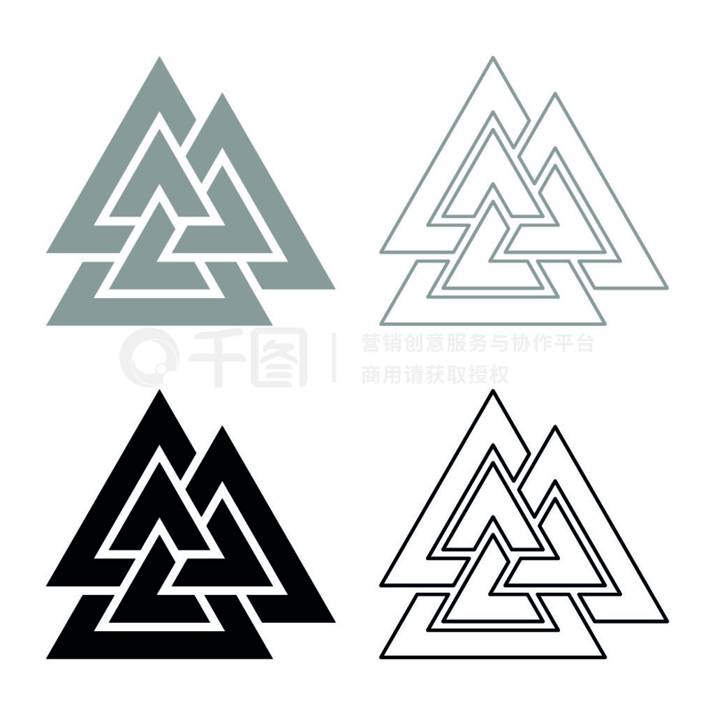 Valknut ŷͼ꼯ɫɫʸͼƽʽͼ